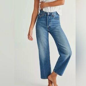 Levi's Blue Straight Leg Women's Jeans